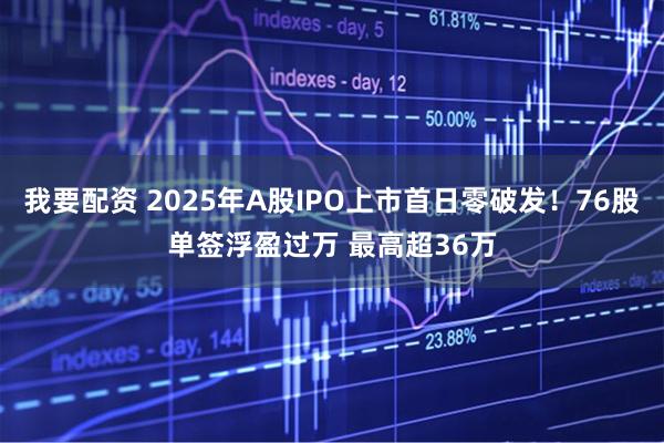 我要配资 2025年A股IPO上市首日零破发！76股单签浮盈过万 最高超36万