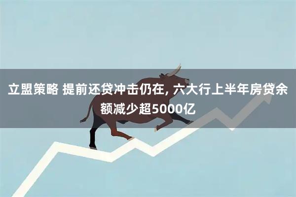 立盟策略 提前还贷冲击仍在, 六大行上半年房贷余额减少超5000亿